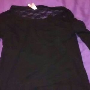 Black long sleeve blouse